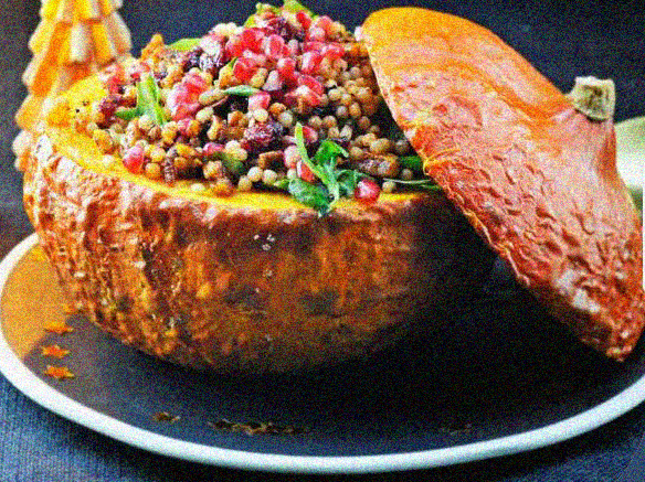 Stuffed Pumpkin with Quinoa