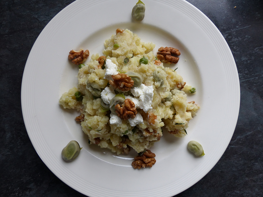 Mashed Potato with Broad Beans